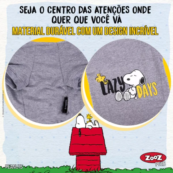 Camiseta Snoopy Lazy Days - Imagem 4