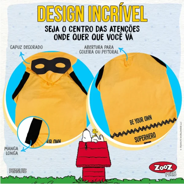 Camiseta Manga Longa Snoopy Hero - Imagem 6