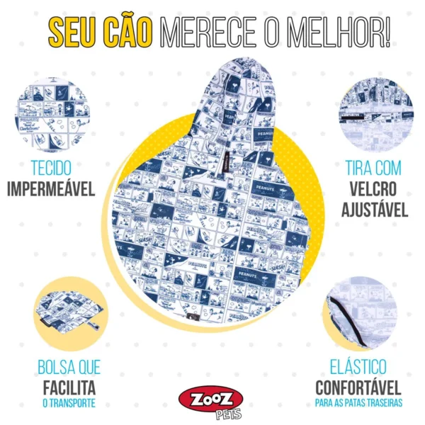 Capa de Chuva Snoopy Tirinha - Imagem 5